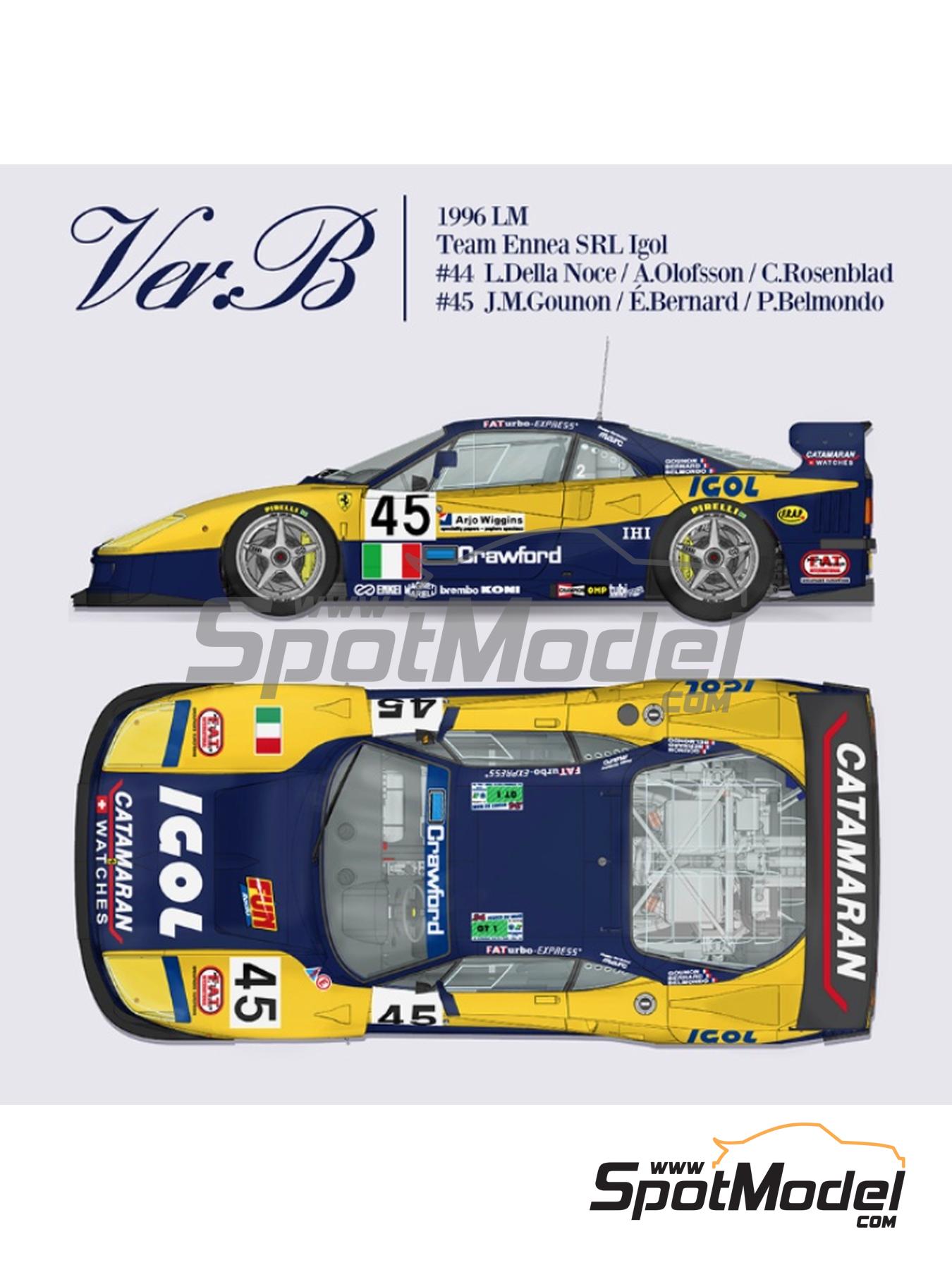 Model Factory Hiro K864: Car scale model kit 1/12 scale - Ferrari